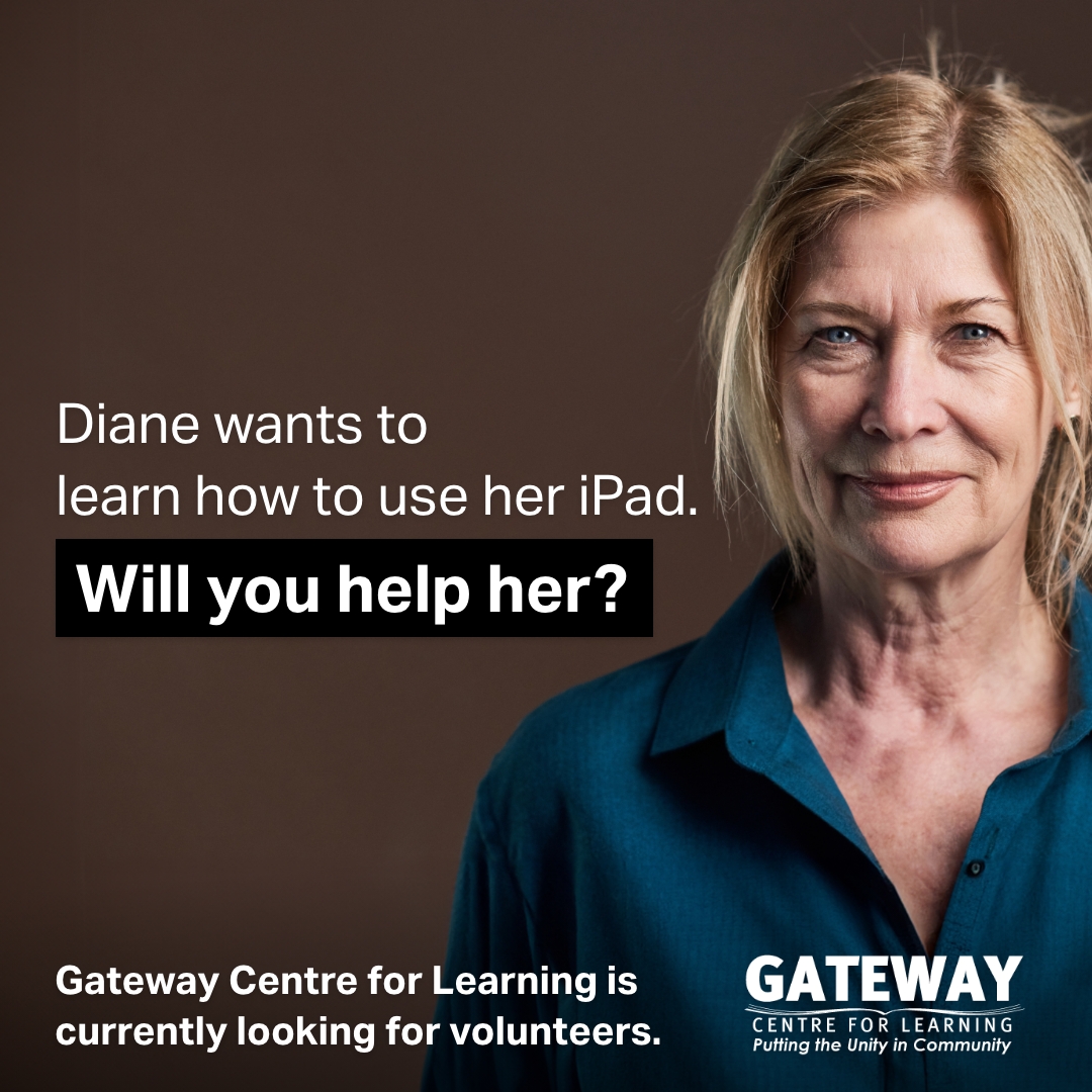 Diane wants to learn how to use her iPad. Will you help her?